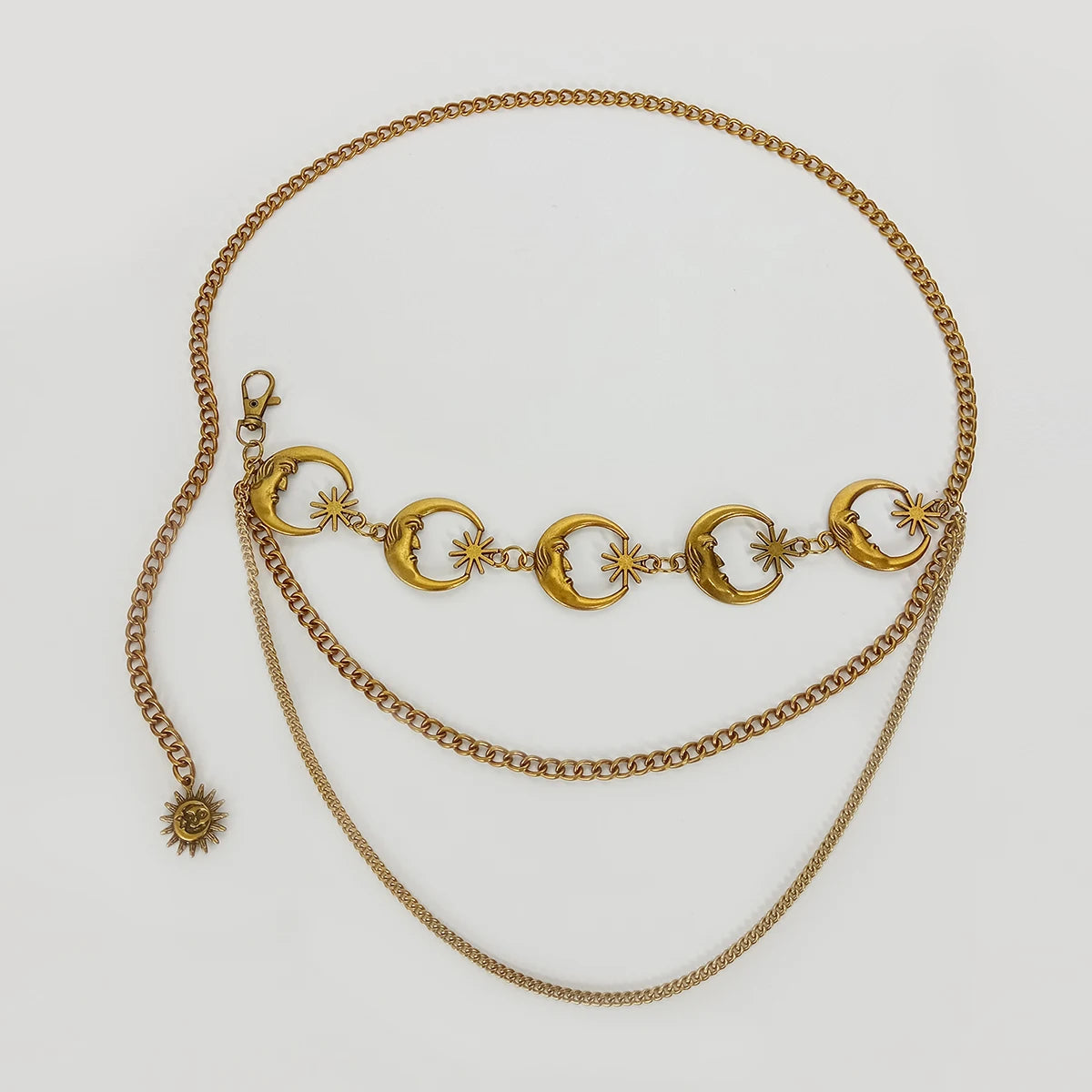 Vintage Gold Chain Belt for Women