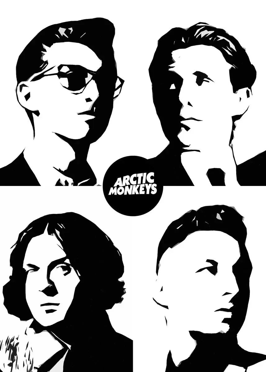 Vintage Arctic Monkeys Rock Band Music Cover Series Art Poster Canvas Painting Wall Print Living Room Home Decor