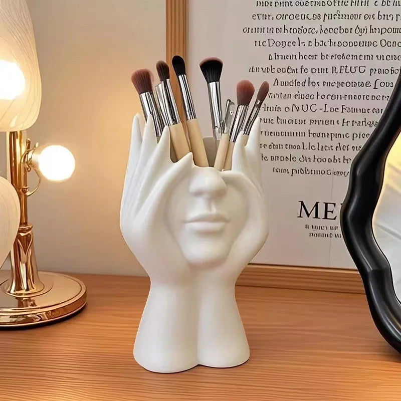 1PC Vinyl Figure Storage Holders Creative Human Body Art Styling Office Organizers Multifunctional Makeup Brush Holder