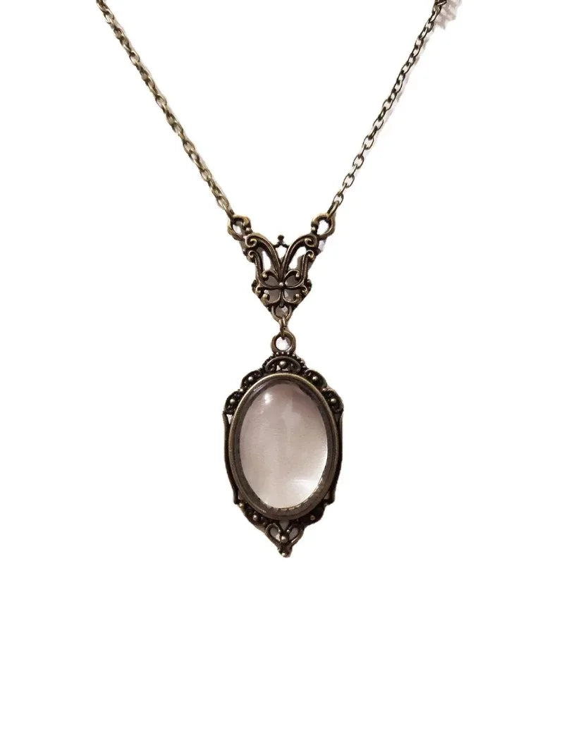 Gothic Vintage Magnifying Glass Necklace