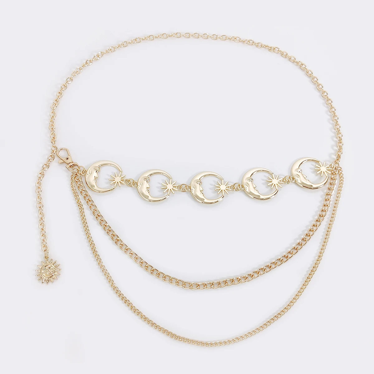 Vintage Gold Chain Belt for Women