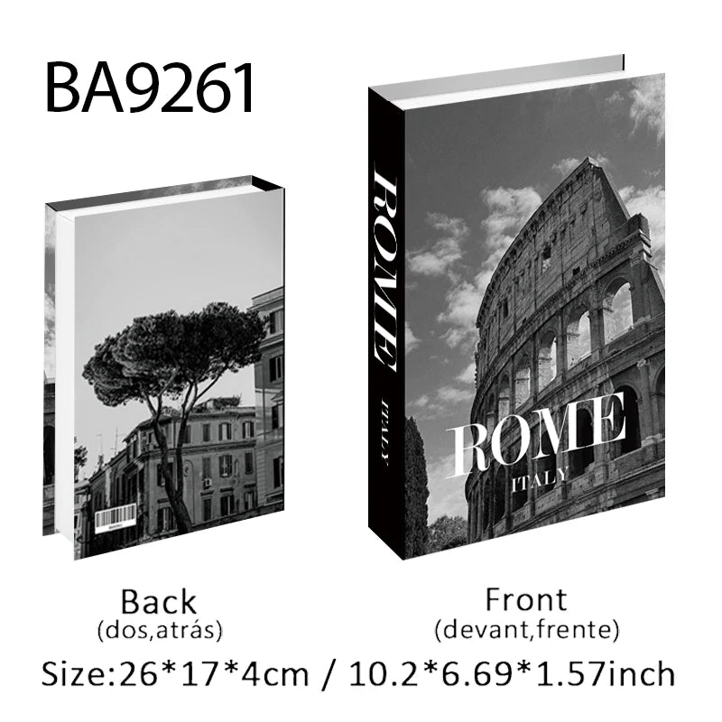 Bauhaus Decorative Books Open Luxury Fake Book Storage Box Home Decor Matisse Boho Monet Coffee Table Shelf Interior Decoration