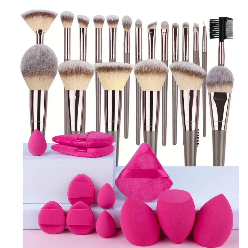Professional 3-20PCS Makeup Brushes Set Soft Fluffy Foundation Eyeshadow Concealer Blending Blush Brush Kabuki Women Beauty Tool